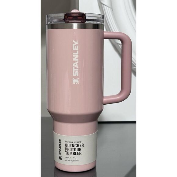 STANLEY QUENCHER PROTOUR FLIP STRAW TUMBLER, 40OZ- PEACH WHIP GLOSS - Picture 2 of 5